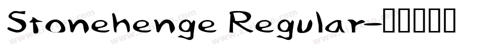 Stonehenge Regular字体转换